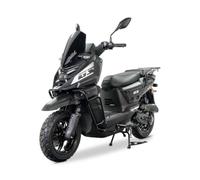 Burnout Motorroller GS 50 ccm Adventure 45 km/h Euro 5 Matt-Schwarz | 3 PS / 2,2 kW, sparsamer Verbrauch 2,2 l/ 100 km, EFI, Voll-LED, Doppelscheibenbremse, sportlicher Adventure-Look