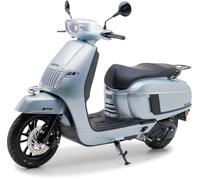 Burnout Motorroller QS125 C 125 ccm 99 km/h Euro 5+ Silber | 8,5 kW / 11,6 PS, 2,6 l/100 km, EFI, Euro 5+, Weißwandreifen, Windschild, Speichenfelgen, Elektro-/Kickstarter, Retro-Look