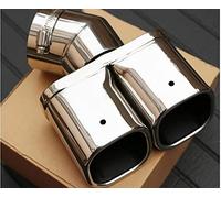 BVDOUE Auto Edelstahl Auspuffblende Auspuffblenden Auspuffrohr Abdeckung Zubehör Auspuff Endrohr, für Nissan Qashqai J11 2014-2020 Auspuff Blende