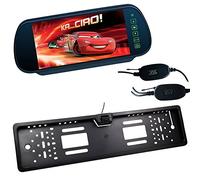 BW 7 "LCD TFT Farbspiegel Monitor Wireless Auto Rückfahrkamera Rückfahrkamera Rückfahrkamera mit 170 Grad Winkel Rückfahrkamera Rückfahrkamera Rückfahrkamera Kfz-Kennzeichen
