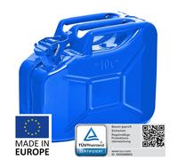 BW® Kraftstoffkanister Metall Benzinkanister 10 Liter - Blau - RAL 5005