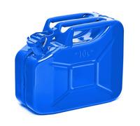 BW® Kraftstoffkanister Metall Benzinkanister 10 Liter - Blau - RAL 5005 - und UN-Zulassung - Made in Europe - blau Metall BW-JerryCan-10-bla
