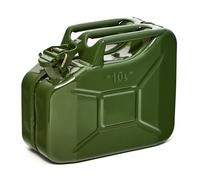 BW® Kraftstoffkanister Metall Benzinkanister 10 Liter - Olivgrün - RAL 6003 - und UN-Zulassung - Made in Europe - grün Metall BW-JerryCan-10-gru