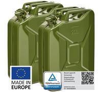 BW® Kraftstoffkanister Metall Benzinkanister 2x 20 Liter - Olivgrün - RAL 6003 - und UN-Zulassung - Made in Europe - grün Metall BW-JerryCan-2x20-gru