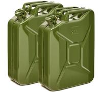 BW® Kraftstoffkanister Metall Benzinkanister 2x 20 Liter - Olivgrün - RAL 6003 - und UN-Zulassung - Made in Europe - grün Metall BW-JerryCan-2x20-gru
