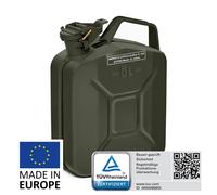BW® Kraftstoffkanister Metall Benzinkanister 5 Liter - Bronzegrün - RAL 6031-F9