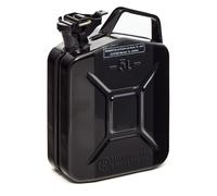 BW® Kraftstoffkanister Metall Benzinkanister 5 Liter - Schwarz - RAL 9005 - und UN-Zulassung - Made in Europe - schwarz Metall BW-JerryCan-5-sw