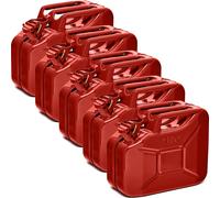 BW Kraftstoffkanister Metall Benzinkanister 5x 10 Liter Rot RAL 3000 und UN-Zulassung Made in Europe