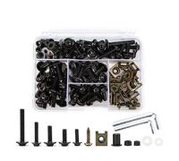 Bwuikim Aluminium komplettes Windschutzscheiben Verkleidungsschrauben Set, Befestigungsclip, Karosserieschrauben, Mutter für Dirt Bike, Modifikationsschraube