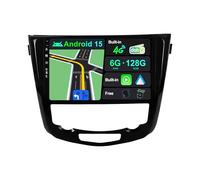 BXLIYER | Eingebaut 4G LTE & DAB | Android 15 QLED Autoradio für Nissan X-Trail Qashqai J11 Rouge(2014-2018)| 6G+128G | Carplay Android Auto | Kamera + MIC | Dual Band WiFi | 10.1 Zoll | 8-Core 2 Din