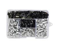 BYLKFC Motorradschrauben Verkleidungsschrauben Für Kawasaki Z400 Z650 Z750 Z800 Z900, Schrauben- Und Muttern-Set, Karosserieschrauben Karosserieschrauben(Silber)