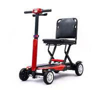 ByteTecpeak Z01 Elektromobil Klappbar für Senioren, 20KM Stabiler Mobilitätsroller 4 Räder (Rot)