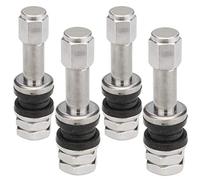 C CARBONADO 4X Aluventil X2 Series Silver Edition 11,3mm PKW Silber Ventile Metallventil Universal Felgenventil Tuning
