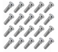 C CARBONADO Rändelbolzen M12x1,25 Radbolzen verzinkt 14,3mm Rändeldurchmesser 28mm Gewindelänge Ersatzbolzen für PKW Aluminiumfelgen und Stahlfelgen (20)