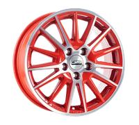 CMS C23 Diamond Red Gloss Alufelge 16 Zoll ET54 5x112 ML66,5