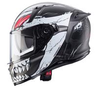 Caberg Avalon X Punk Helm, grau-schwarz-rot matt Größe: XS
