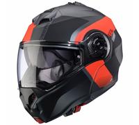Caberg Duke Evo Indy Klapphelm, grau-rot, Größe XL für Männer