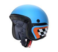 CABERG FREERIDE X DAYTONA Jethelm matt hellblau-schwarz-orange S