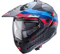 Caberg Tourmax X Klapphelm Sarabe Matt Gun Metallic / Schwarz-Blau-Rot M