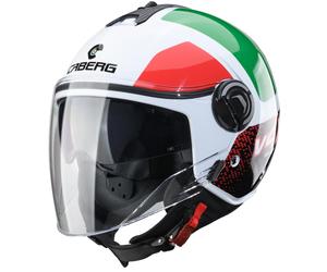 CABERG RIVIERA V4X ALPHA Jethelm italia weiss-rot-grün L