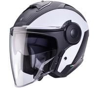 Caberg Soho Jethelm Milano matt-schwarz / weiss XXL