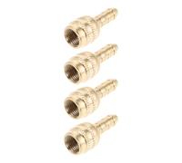 Cabilock 4 Stücke Kupfer Ventilverlängerung Adapter für Reifenventile mit Tiefem Zugang und Hoher Haltbarkeit Geeignet für Reifenbefüllung und Verlängerungsanwendung in Gold