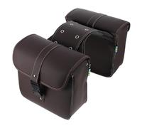 Cabilock Leder Satteltaschen Motorrad Robust Leicht Abnehmbar Klassisch Stylische Gepäcktaschen mit Brauner Optik
