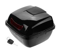 Cabilock Motorrad Elektroroller Heckbox Langlebige wasserdichte Transportbox mit Einfachem Einbau Praktische Aufbewahrung für Regenkleidung und Werkzeug Kompakte Schwarze Kofferraum Box