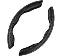 Caijiax Auto Lenkradbezug für Skoda Octavia Kamiq Karoq Kodiaq Superb, Segmentierter Lenkradhüllen, Kohlfaser segmentierter Lenkradschutz.