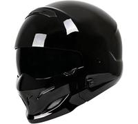 Caimcie ECE/DOT-geprüfter Retro-Integralhelm für Erwachsene, Unisex-Straßen- und Touring-Motocrosshelm mit Visier, Ganzjahres-Sturzhelm F,XXXXL=67-68cm