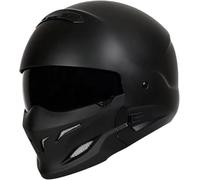 Caimcie ECE/DOT-geprüfter Retro-Integralhelm für Erwachsene, Unisex-Straßen- und Touring-Motocrosshelm mit Visier, Ganzjahres-Sturzhelm C,XXXXL=67-68cm