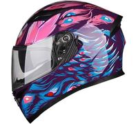Caimcie Leichter Integralhelm für Motorradfahrer und Straßenfahrer mit klarer/getönter Sonnenblende, bequemer Unisex-Motorrad-Mopedhelm für Erwachsene, DOT/ECE-geprüft C,XXXL=64-65cm