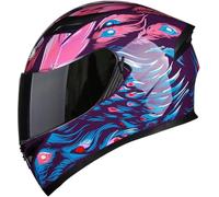 Caimcie Leichter Integralhelm für Motorradfahrer und Straßenfahrer mit klarer/getönter Sonnenblende, bequemer Unisex-Motorrad-Mopedhelm für Erwachsene, DOT/ECE-geprüft D,XXXL=64-65cm