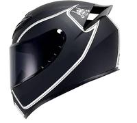Caimcie Motorrad-Integralhelm, Klapphelm mit Visier, Belüftungsdesign, modischer Moped-Chopper-Helm Unisex, DOT/ECE-geprüft N,XXXL=64-65cm