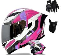 Caimcie Motorradhelm, Integralhelm, Klapphelm mit doppelter Sonnenblende, Modularhelm für Erwachsene, Mopedhelm, ECE/DOT-Zertifiziert I,L=57-58cm