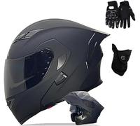 Caimcie Motorradhelm, Integralhelm, Klapphelm mit doppelter Sonnenblende, Modularhelm für Erwachsene, Mopedhelm, ECE/DOT-Zertifiziert A,L=57-58cm