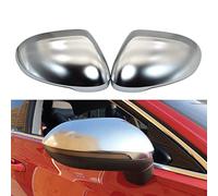 Cakievro 1 Paar Auto Spiegelkappen，Rückspiegelgehäuse，Abdeckungen Seitenspiegel，Tür Spiegelkappen für VW Passat B8 CC Arteon R-Chrom Silber