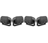 Caliber CSB2 Aufbaulautsprecher Auto (Set) - 3-Wege Koaxial System 120W (80W RMS) - Universal Lautsprecherboxen mit Halterung für KFZ, Wohnmobil, Oldtimer & Boot - Schwarz (Packung mit 2)