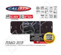 Caliber RMD213 USB SD AUX FM Radio mit internen Lautsprechern 12/24 Volt Tuner