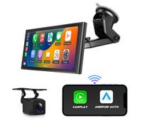 CAM+CarPlay Android Auto 10,2" IPS Tragbares Autoradio Car Stereo GPS Navigation