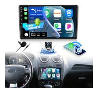 CAMECHO 2+64G Android 13 Autoradio für Ford Fiesta Focus Transit Connect Kuga Mondeo Smax, 9 Zoll Wireless Carplay Navi Bluetooth Radio mit Android Auto WiFi GPS FM/RDS Mirror Link +Rückfahrkamera