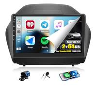 CAMECHO 2+64G Android 13 Navi Autoradio für Hyundai IX35 2010-2015 mit Rückfahrkamera, 10 Zoll HD Touchscreen RDS FM Radio Bluetooth mit GPS WiFi Wireless Carplay Android Auto Mirror Link EQ