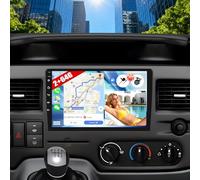 CAMECHO 2G+64G Android 15 Autoradio für Ford Transit 2009-2016/ Ford Focus 2005-2008 mit Carplay Android AutoWireless,9 Zoll Bildschirm mit Navi RDS FM MirrorLink Bluetooth und USB+Rückfahrkamera