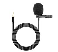 CAMECHO 3,5 mm externes Clip-Mikrofon für Kfz-Kopfeinheit, Bluetooth-fähiges Stereo-Radio, GPS und DVD, mit 3 m Montagekabel, Mikrofon