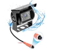 Camecho Rückfahrkamera 4 Pin Aviation Stecker IR Nachtsicht Keine Hilfslinie Ohne Ändern der Farbe wasserdichte Rückfahrkamera Für Bus/Wohnmobil/LKW/Auflieger/Auto Heavy Duty 12 V-24 V