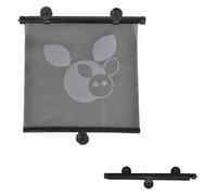 Cangaroo Kinder Autofenster-Sonnenrollo 40,5 x 45 cm drei Saugknöpfe, mit Motiv schwarz