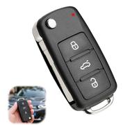 Canxyeun 3 Tasten Schlüssel Gehäuse Klappschlüssel Ersatz Mit Rohling Für Autoschlüssel Reparatur,für VW,Tiguan,Beetle,Jetta,Golf,UP,Polo,T5,Caddy,Bora,Sagitar,Lavida,Santan,Passat,Skoda,Beetle