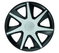 CAR 1 Radzierblendenset Race III silber/schwarz 14" Zoll 4 Stück Radkappen