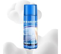 Car Glass Oil Film Cleaner, 7.87x2.76x2.76 inches, Stain Removal Spray for Automotive Windshield, 450ml Foam Solution with Hydrophobic Coating Sponge, Cleaning Aid for Vehicle Sedan Truck Minivan RV