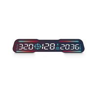 Car HUD Head Up Display, AMROOLOO Car HUD, Newly Developed Speedometer, Display Speed, Time, etc. MPH and KM/H, with Speed Alarm and Fatigue Warning, Suitable for All